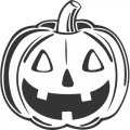 Halloween Logo 05 Sticker Heat Transfer