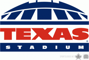 Dallas Cowboys 1996-2009 Stadium Logo Sticker Heat Transfer