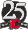 Calgary Flames 2005 06 Anniversary Logo Sticker Heat Transfer