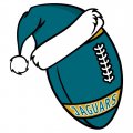 Jacksonville Jaguars Football Christmas hat logo decal sticker