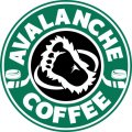 Colorado Avalanche Starbucks Coffee Logo Sticker Heat Transfer