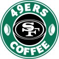 San Francisco 49ers starbucks coffee logo decal sticker