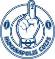 Number One Hand Indianapolis Colts logo Sticker Heat Transfer