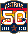Houston Astros 2012 Anniversary Logo Sticker Heat Transfer