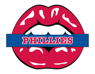 Philadelphia Phillies Lips Logo Sticker Heat Transfer