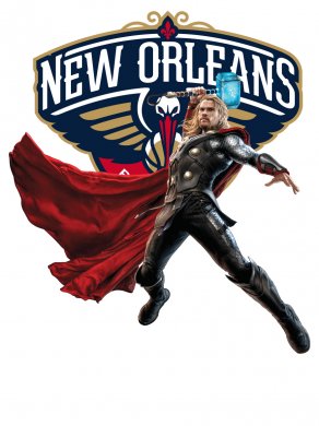 New Orleans Pelicans Thor Logo Sticker Heat Transfer