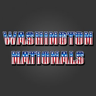 Washington Nationals American Captain Logo Sticker Heat Transfer
