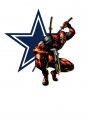 Dallas Cowboys Deadpool Logo Sticker Heat Transfer