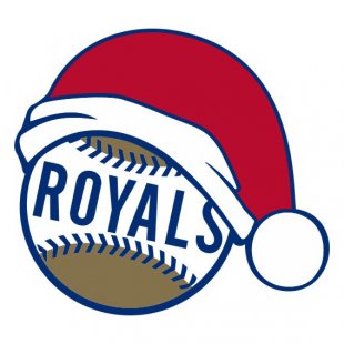 Kansas City Royals Baseball Christmas hat logo decal sticker