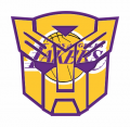 Autobots Los Angeles Lakers logo decal sticker