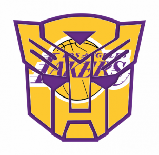 Autobots Los Angeles Lakers logo decal sticker