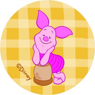 Disney Piglet Logo 22 decal sticker