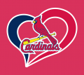 St. Louis Cardinals Heart Logo decal sticker