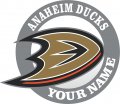 Custom Anaheim Ducks logo Customized Logo Sticker Heat Transfer
