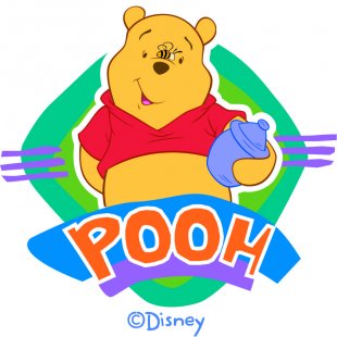 Disney Pooh Logo 03 Sticker Heat Transfer