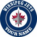 Winnipeg Jets Customized Logo Sticker Heat Transfer
