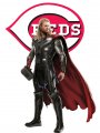 Cincinnati Reds Thor Logo Sticker Heat Transfer
