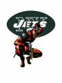 New York Jets Deadpool Logo Sticker Heat Transfer