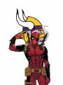 Minnesota Vikings Deadpool Logo Sticker Heat Transfer