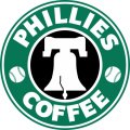 Philadelphia Phillies Starbucks Coffee Logo Sticker Heat Transfer