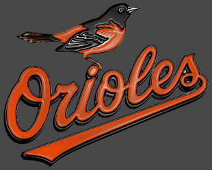 Baltimore Orioles Plastic Effect Logo Sticker Heat Transfer