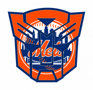 Autobots New York Mets logo decal sticker