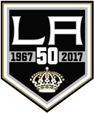 Los Angeles Kings 2016 17 Anniversary Logo Sticker Heat Transfer