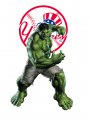 New York Yankees Hulk Logo decal sticker