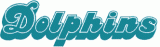 Miami Dolphins 1980-1996 Wordmark Logo Sticker Heat Transfer