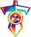 Tennessee Titans rainbow spiral tie-dye logo Sticker Heat Transfer