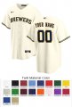 Milwaukee Brewers Custom Letter and Number Kits for Home Jersey Material Twill