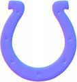 Indianapolis Colts Colorful Embossed Logo decal sticker