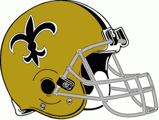 New Orleans Saints 1967-1975 Helmet Logo Sticker Heat Transfer