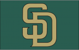 San Diego Padres 2007-2010 Cap Logo Sticker Heat Transfer