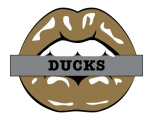 Anaheim Ducks Lips Logo Sticker Heat Transfer