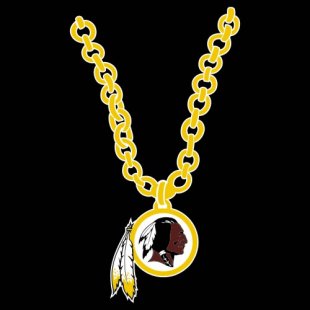 Washington Redskins Necklace logo decal sticker