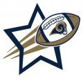 Los Angeles Rams Football Goal Star logo decal sticker