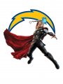 San Diego Chargers Thor Logo Sticker Heat Transfer