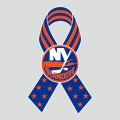 New York Islanders Ribbon American Flag logo Sticker Heat Transfer