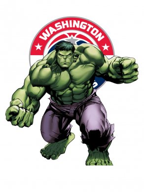 Washington Wizards Hulk Logo Sticker Heat Transfer