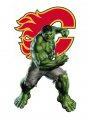 Calgary Flames Hulk Logo Sticker Heat Transfer