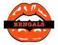 Cincinnati Bengals Lips Logo Sticker Heat Transfer