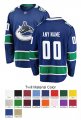 Vancouver Canucks Custom Letter and Number Kits for Home Jersey Material Twill