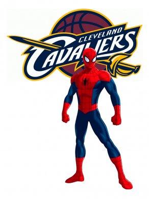 Cleveland Cavaliers Spider Man Logo Sticker Heat Transfer