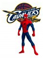 Cleveland Cavaliers Spider Man Logo decal sticker