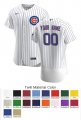 Chicago Cubs Custom Letter and Number Kits for Home Jersey Material Twill
