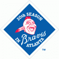 Atlanta Braves 1985 Anniversary Logo Sticker Heat Transfer