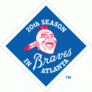 Atlanta Braves 1985 Anniversary Logo Sticker Heat Transfer