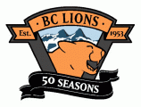 BC Lions 2003 Anniversary Logo Sticker Heat Transfer