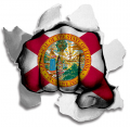 Fist Florida State Flag Logo decal sticker